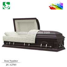 Darkpurple white interior Twist lin casket